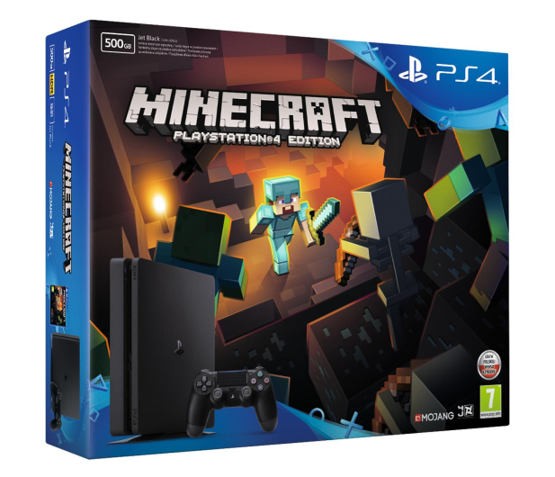 Sony PlayStation 4 500GB Slim + Minecraft - 376204 - zdjęcie
